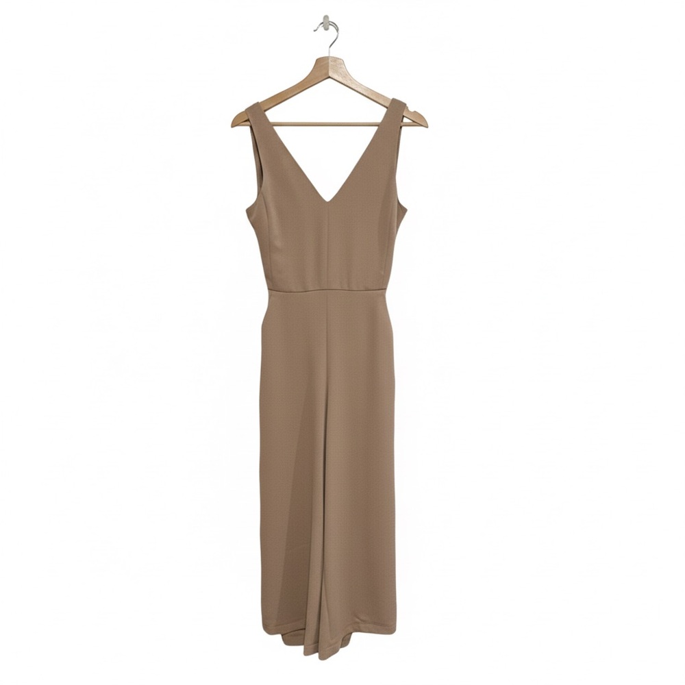 Aritzia Wilfred V-Neck Wide-Leg Jumpsuit